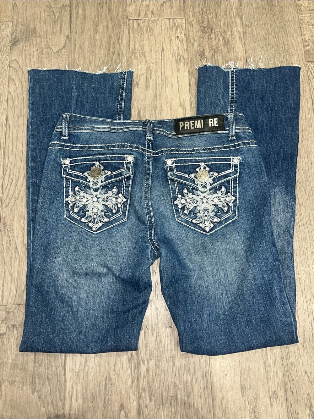 Premier Women's Bootcut Jeans with Embroidered Pockets